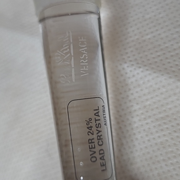 Versace Medusa Rosenthal Crystal Amber Bottle Stopper NEW - Picture 4 of 8